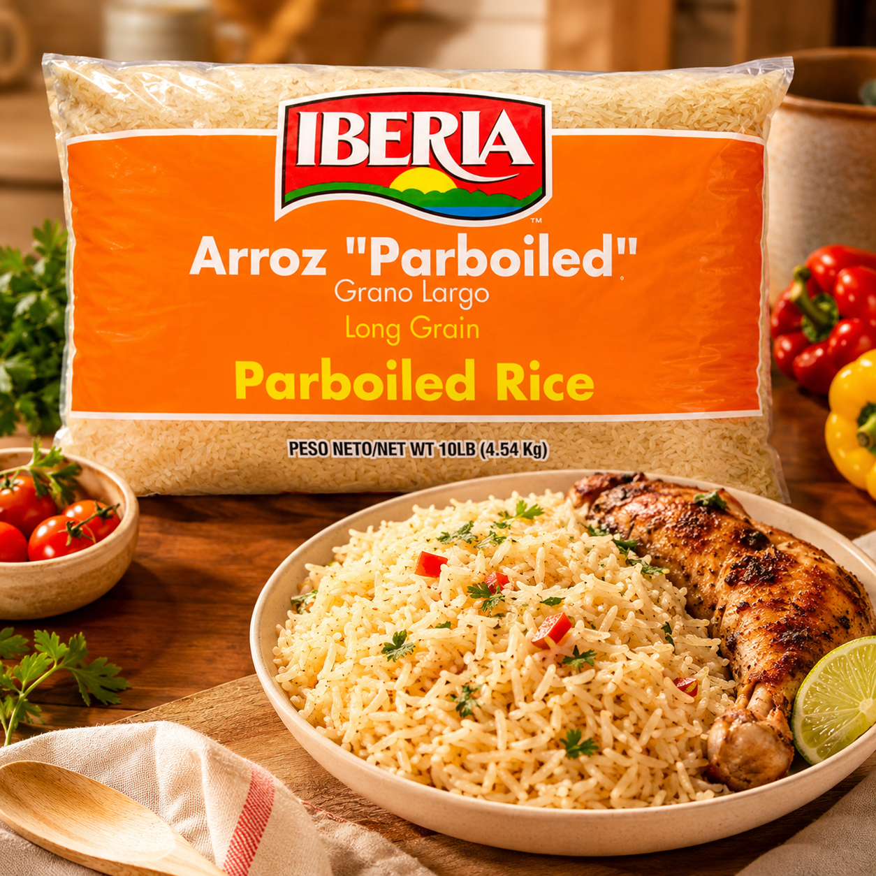 Iberia Long Grain Parboiled Rice 10 lb