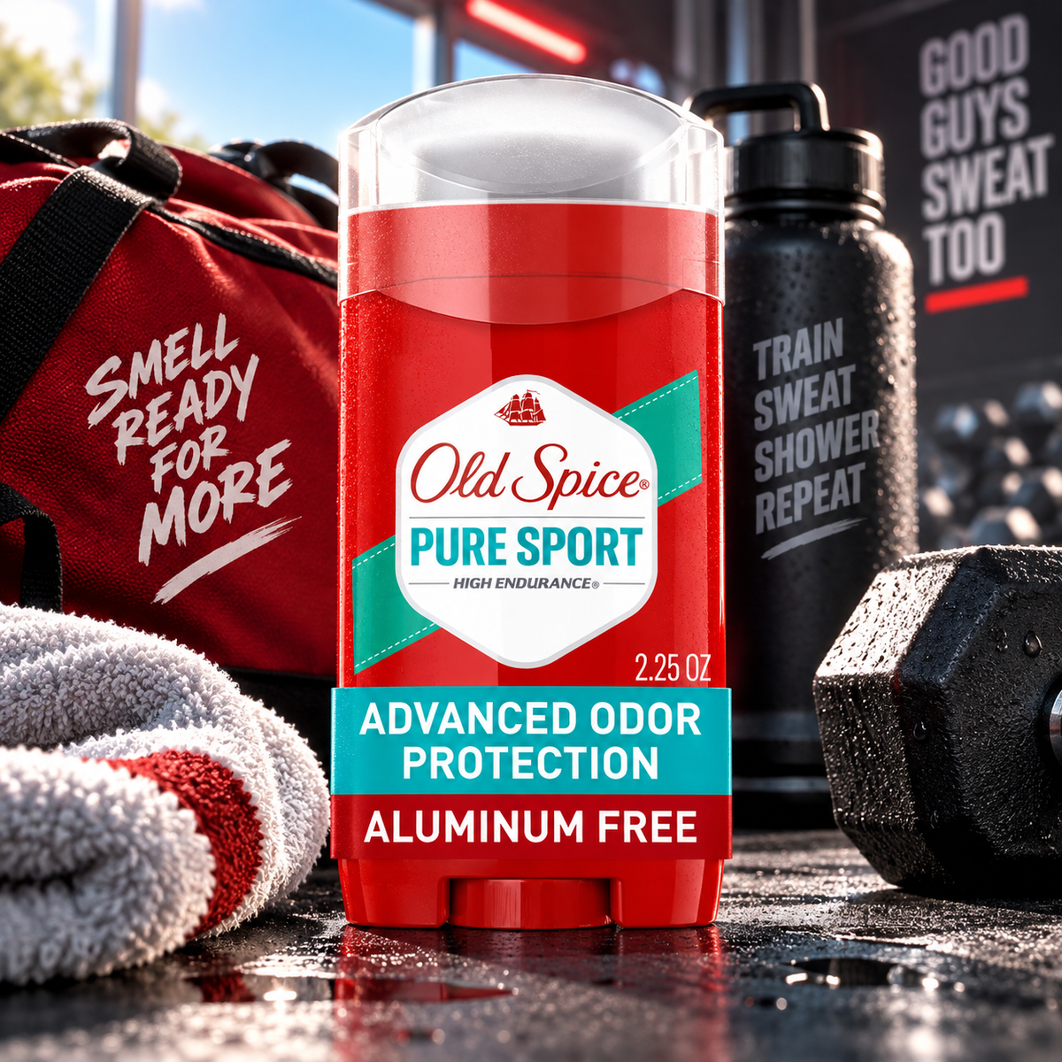Old Spice Aluminum Free Deodorant for Men, High Endurance, 24/7 Lasting Old Spice