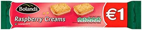 Bolands Raspberry Creams Irish Cookies (Pack of 3) 125g Each
