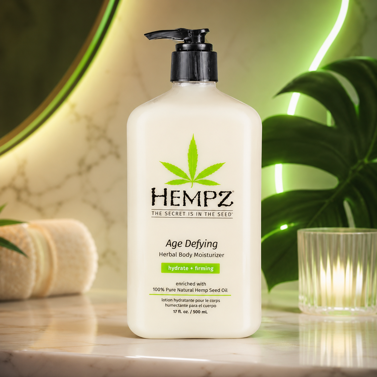 Hempz Age Defying Body Moisturizer 17 oz Pump 16.91 fl oz
