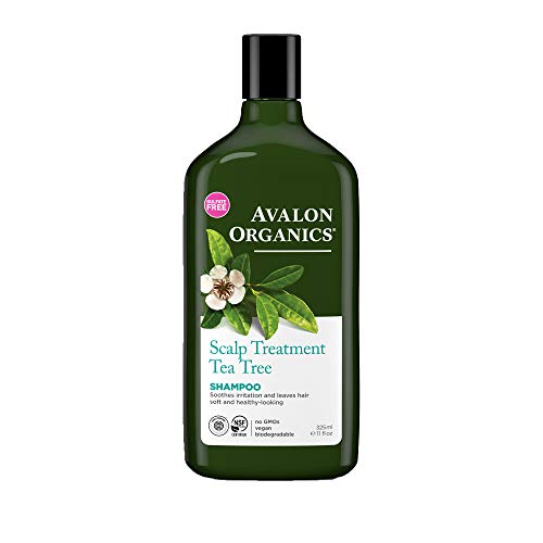 Avalon Organics Scalp Treatment Tea Tree Shampoo, 11 oz (Pack of 2) Avalon Organics