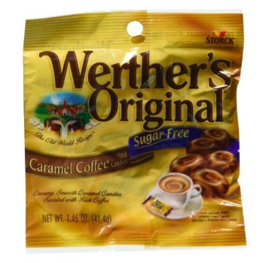 Werther's Original Caramel Coffee Sugar Free Hard Candies 1.46 oz (Pack of 4)