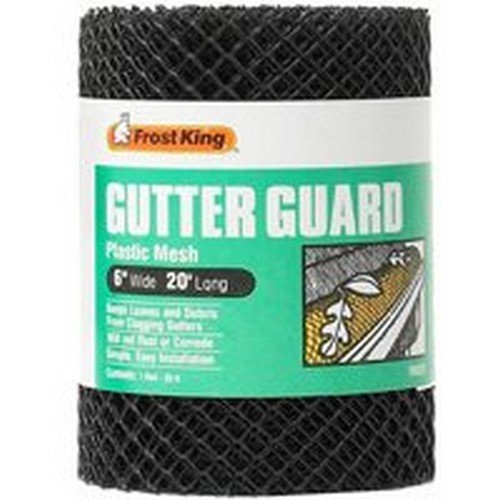 Frost King VX620 6" X 20' Black Plastic Mesh Gutter Guard Frost King