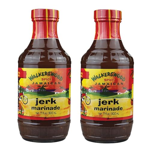 Walkerswood Jamaican Jerk Marinade Seasoning Sauce, 500 mL (Pack of 2) Walkerswood