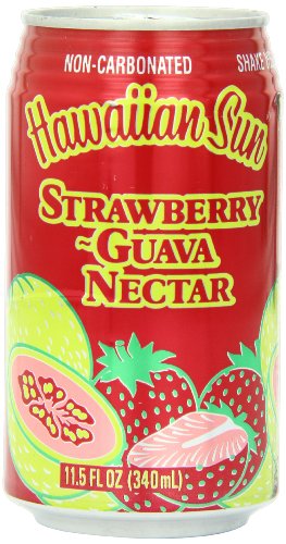 Hawaiian Sun Nectar, Strawberry-Guava, 11.5-Ounce (Pack of 24) Hawaiian Sun