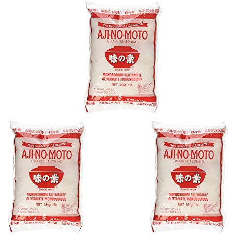 Ajinomoto MSG in Plastic Bag Umami Seasoning 454g / 1LB / 16 oz(Pack of 3)\ Ajinomoto