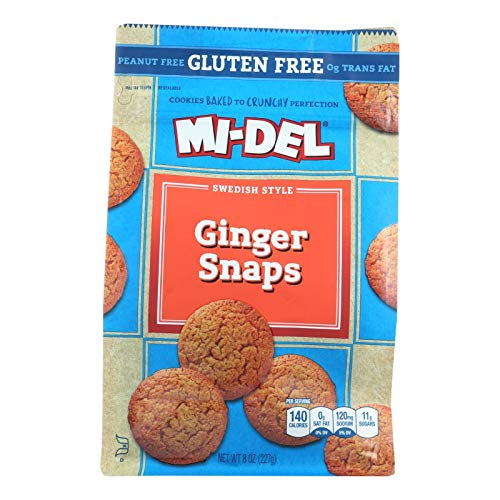 Midel Ginger Snaps, Gluten Free 8 Ounce (Pack of 8)