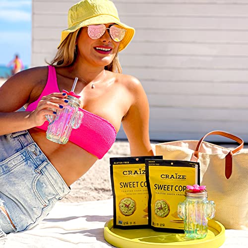 Craize Sweet Corn Crisps Gluten Free, Vegan, Kosher, Toasted Corn Crackers 4 oz (Pack of 6)