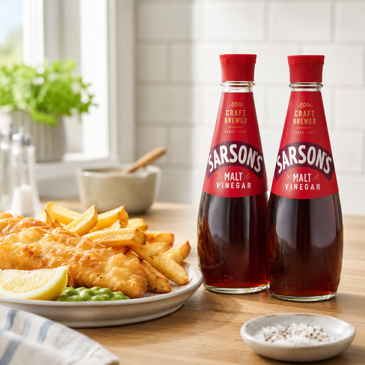 Sarson's Malt Vinegar 250ml (Pack of 2)