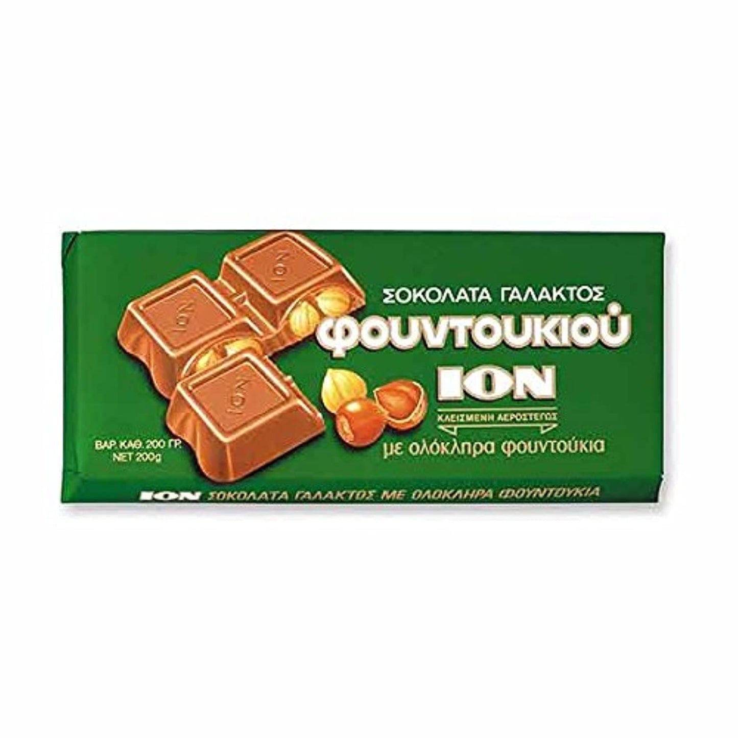 ION Tradital Greek Chocolate With Hazelnuts 200gr ION