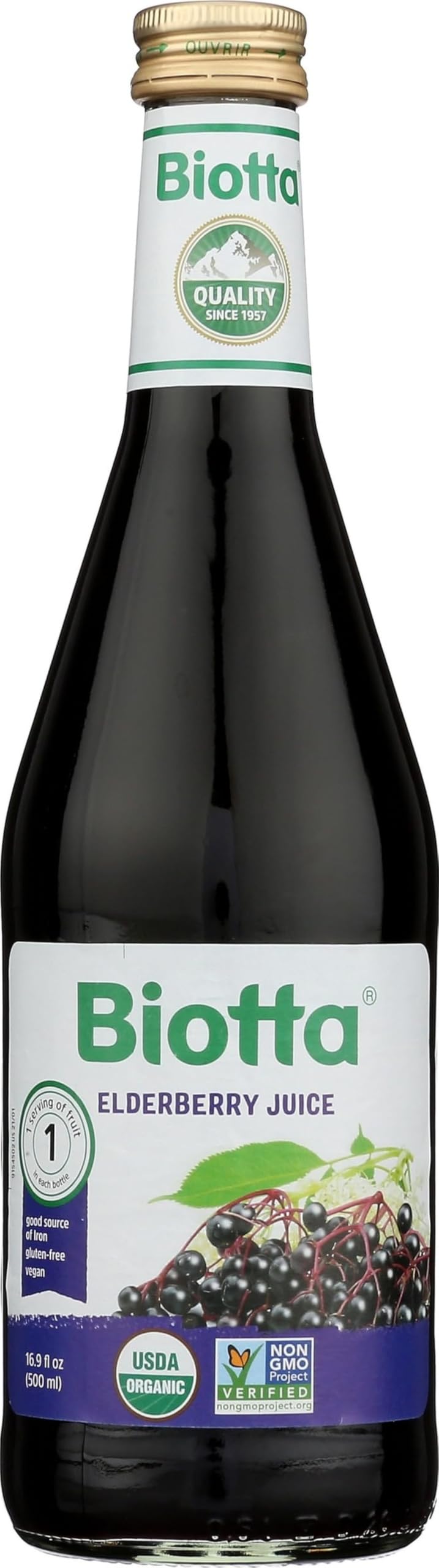 Biotta, Juice Elderberry Organic, 16.9 fl oz Biotta