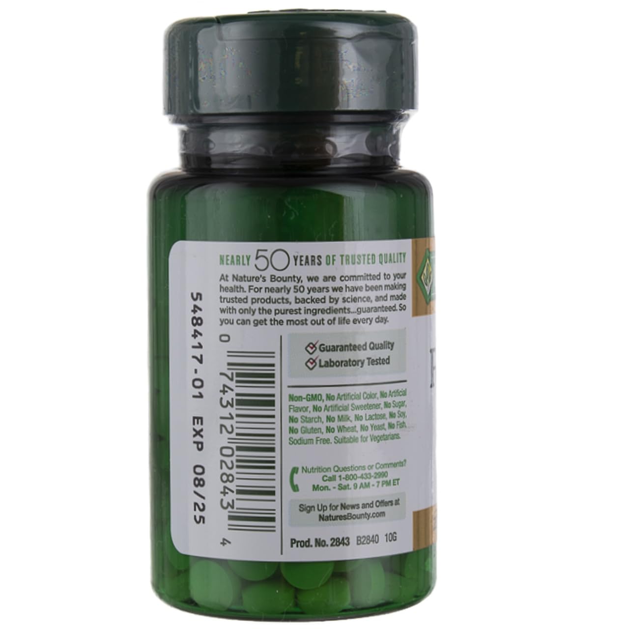Nature's Bounty Folic Acid 800 mcg Tabs 250 ct