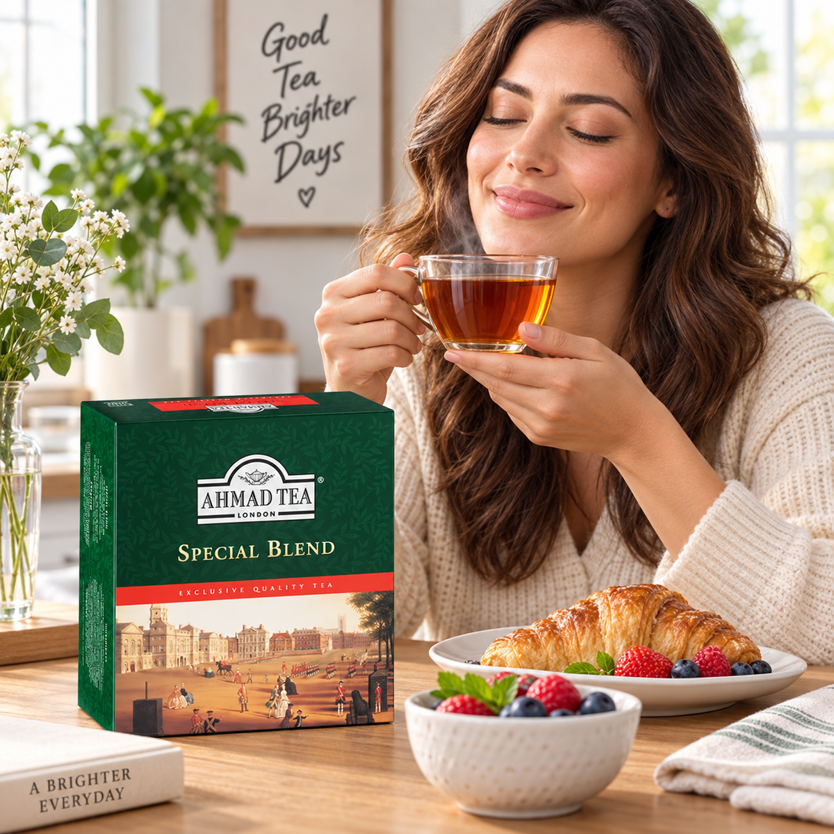 Ahmad Tea Special Blend, Tagged Teabags without envelopes, 100 Count, (591) Ahmad Tea