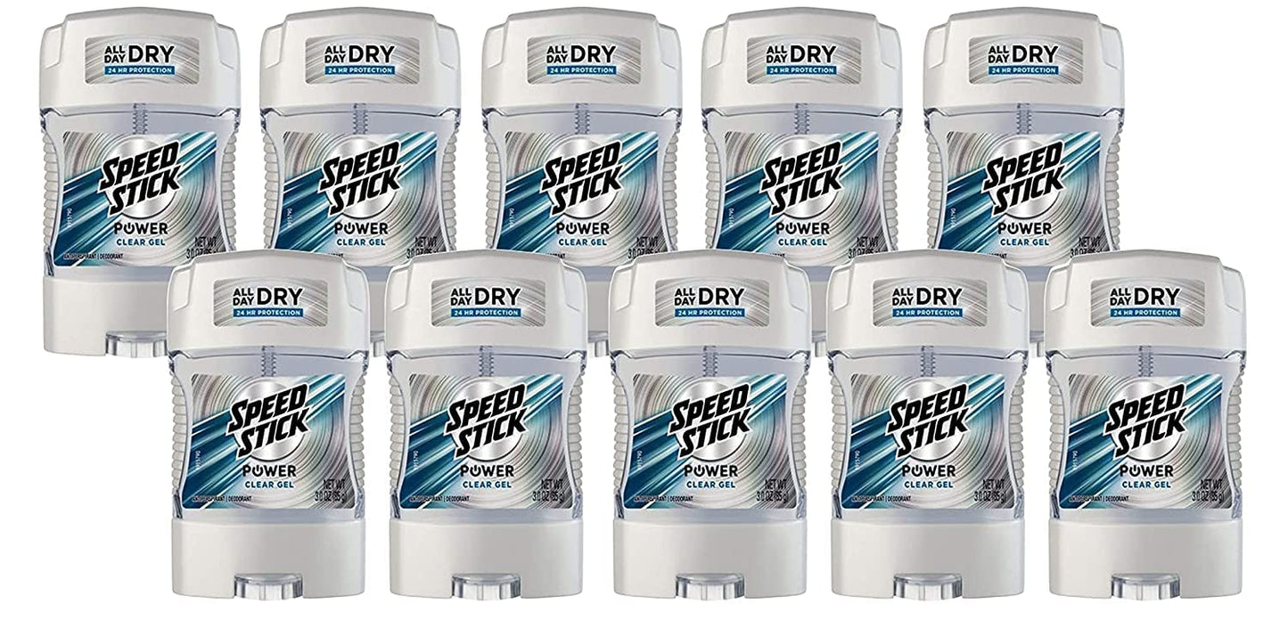 Speed Stick Antiperspirant Deodorant Power Gel, 3 oz (Pack of 10) Speed Stick
