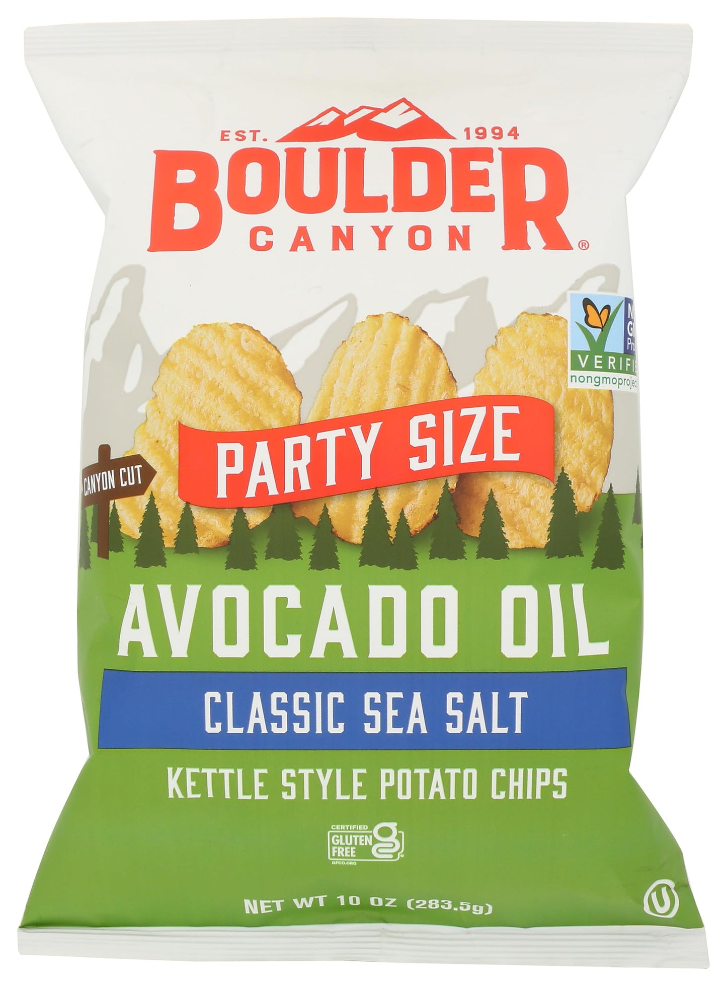 BOULDER CANYON Avocado Oil Classic Sea Salt Kettle Style Potato Chips, 10 oz Boulder Canyon