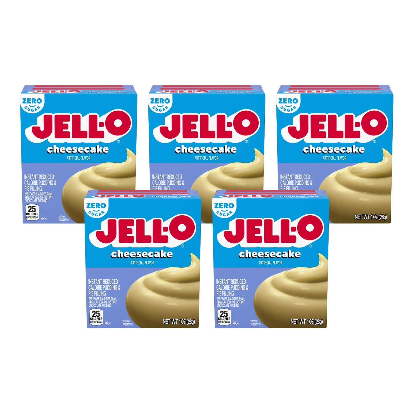 Jell-O Instant Pudding & Pie Filling Mix, Cheesecake Flavored (Pack of 5) Jell-O