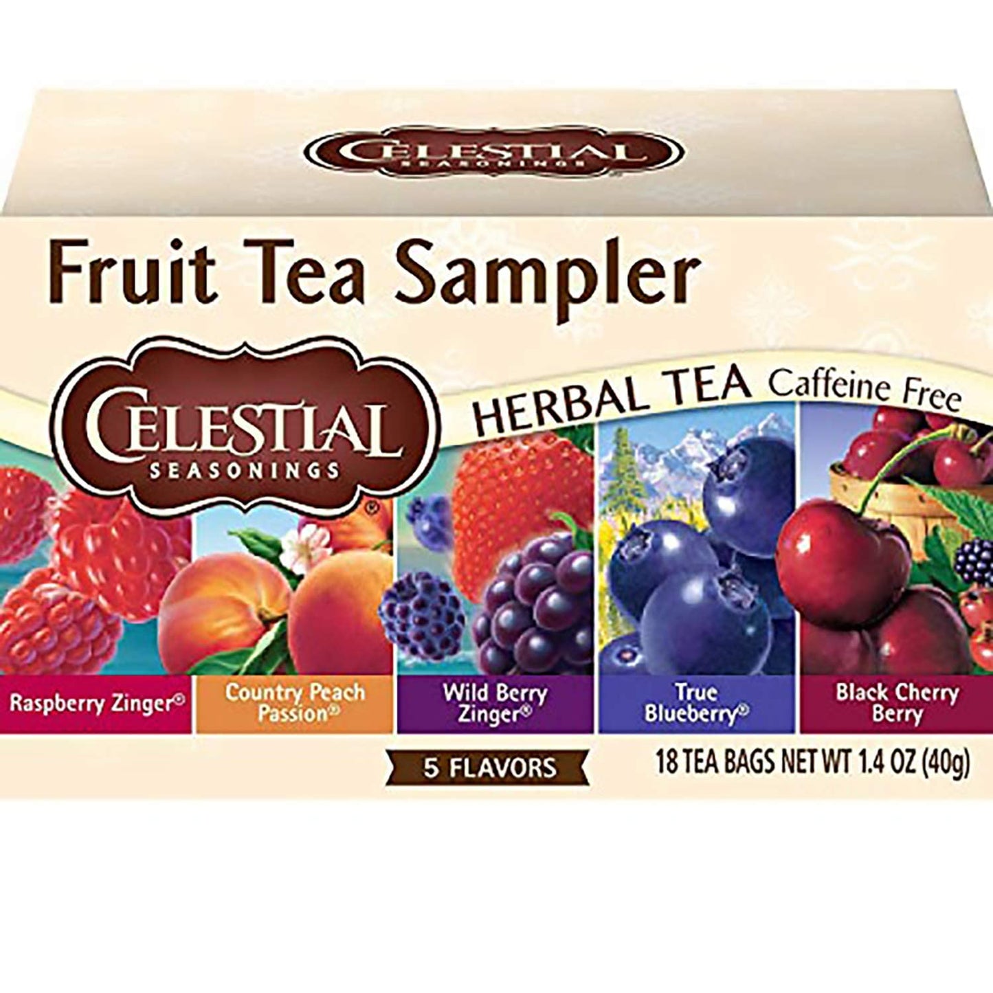 Celestial Seasonings Fruit Tea Sampler, 18 Count (Pack of 2) Celestial Seasonings