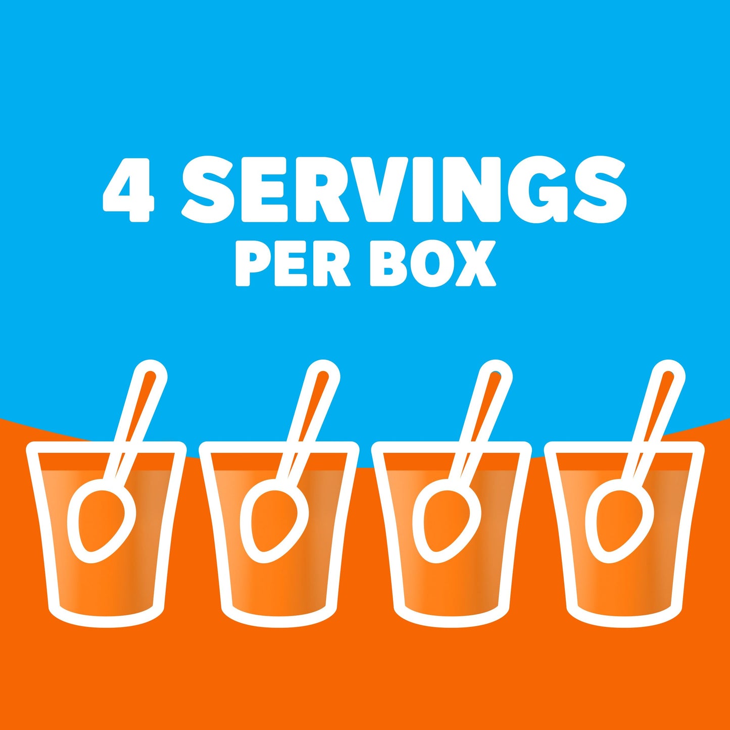 Jell-O Zero Sugar Gelatin Dessert Mix Orange 0.30 oz (Pack of 6)