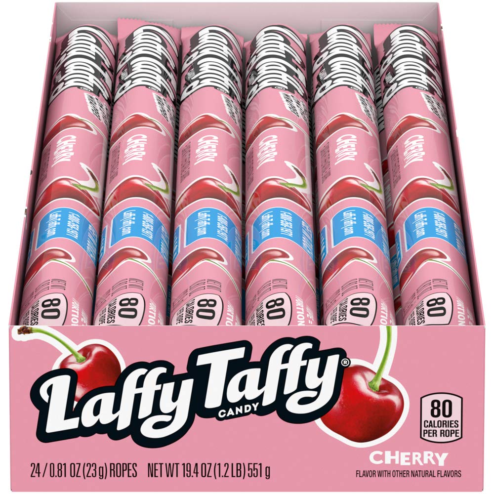 Laffy Taffy Rope, Cherry, 0.81 oz (Pack of 24) Laffy Taffy