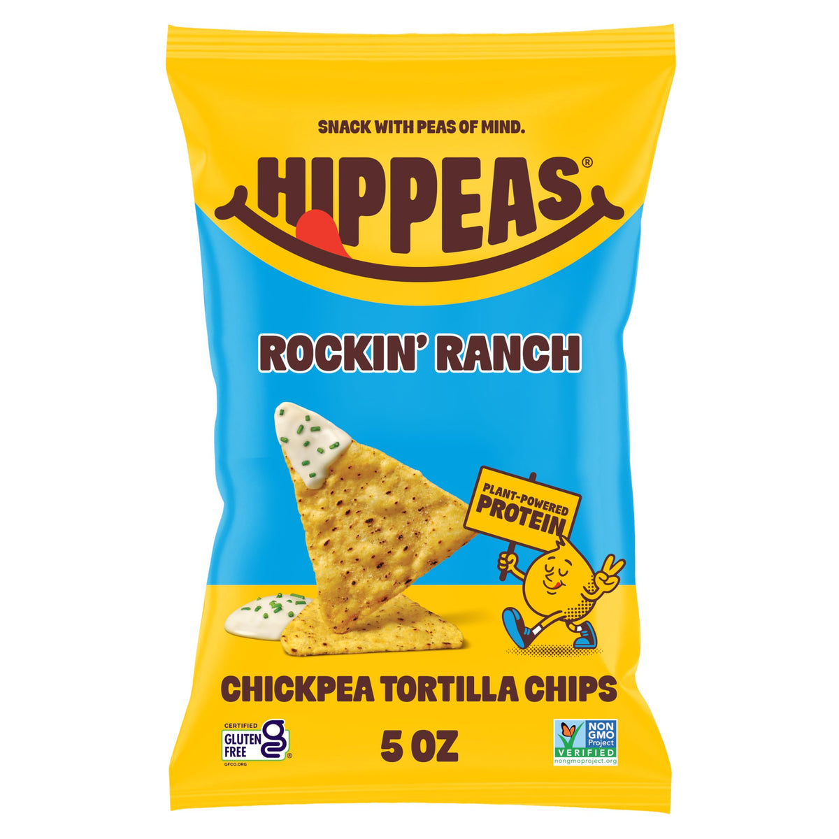 HIPPEAS Rockin Ranch Chickpea Tortilla Chips, 5 oz HIPPEAS