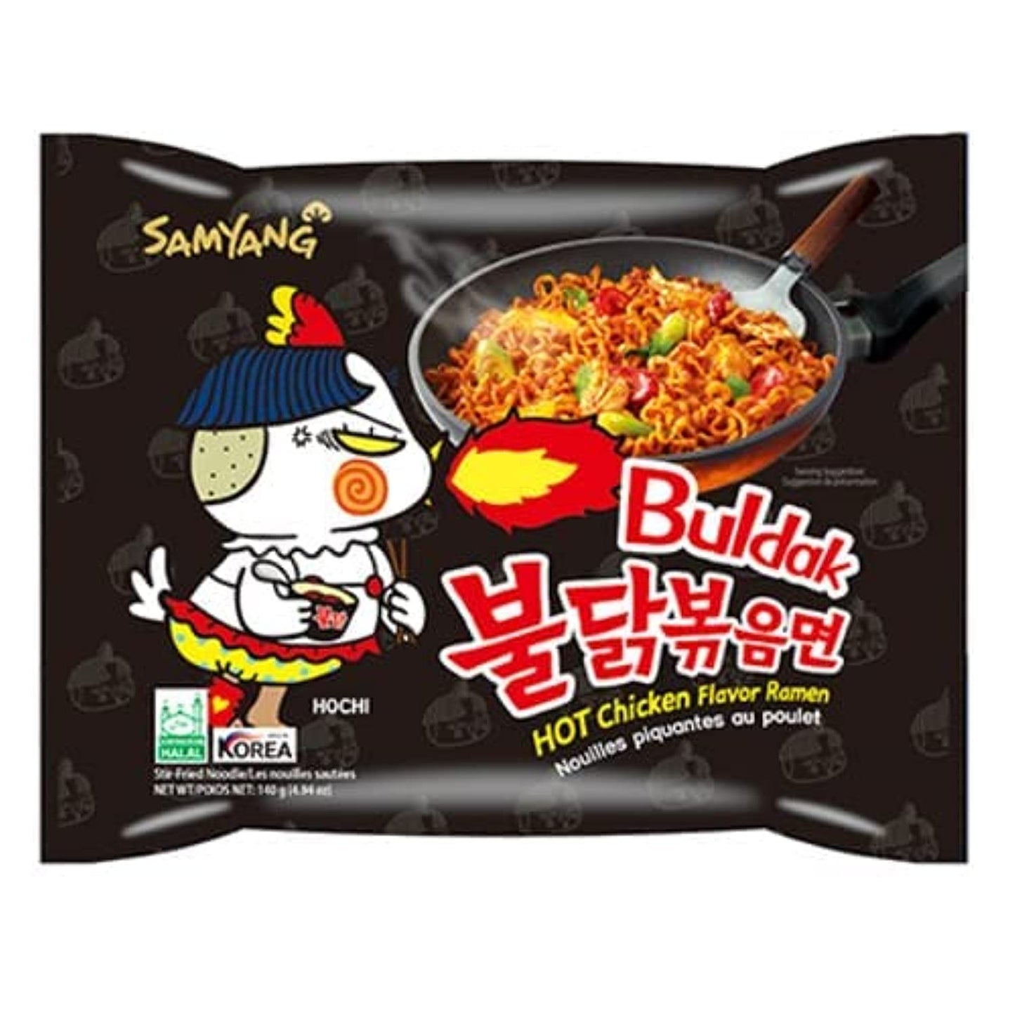 Samyang Ramen/ Spicy Chicken Roasted Noodles, 4.93 oz (Pack of 5) Samyang
