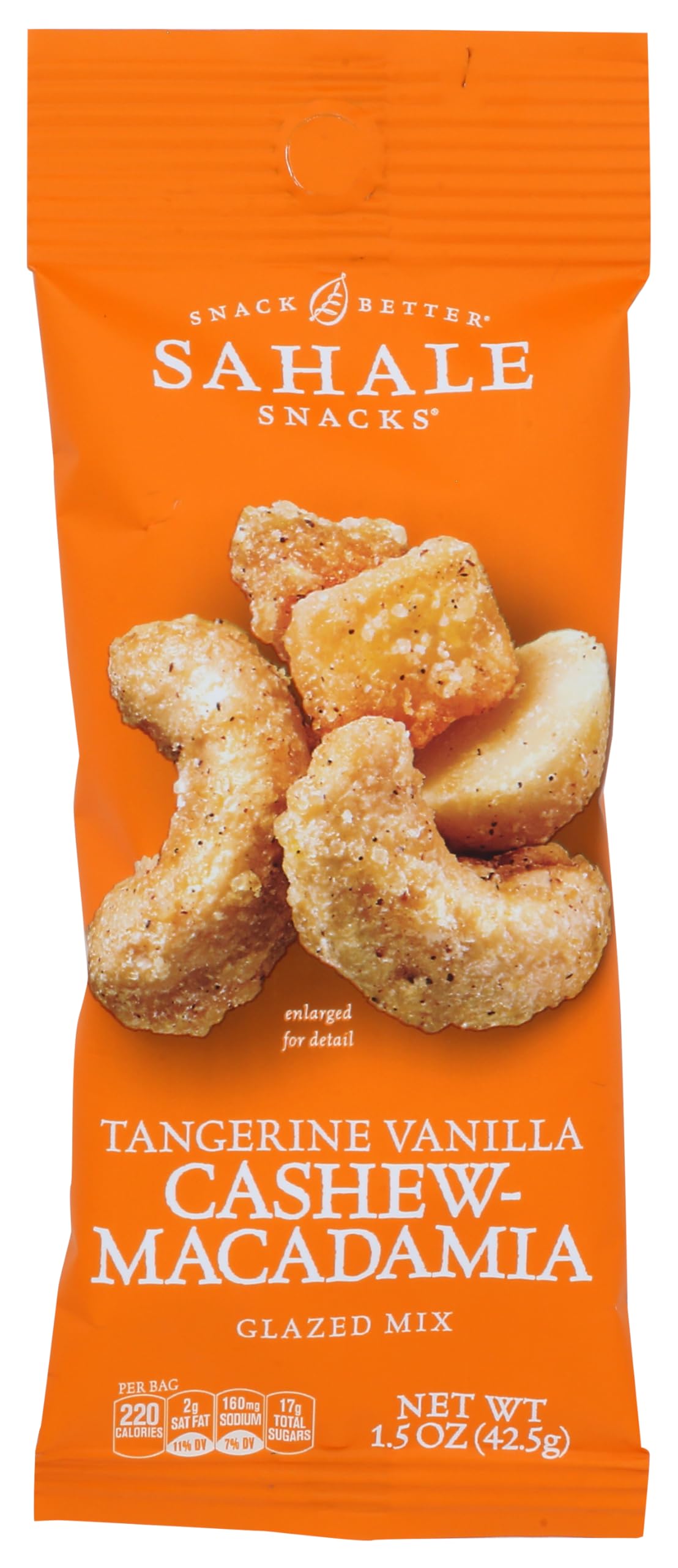 Sahale Tangerine Vanilla Cashew Glazed Nut Mix 1.5 Ounces (Pack of 9)