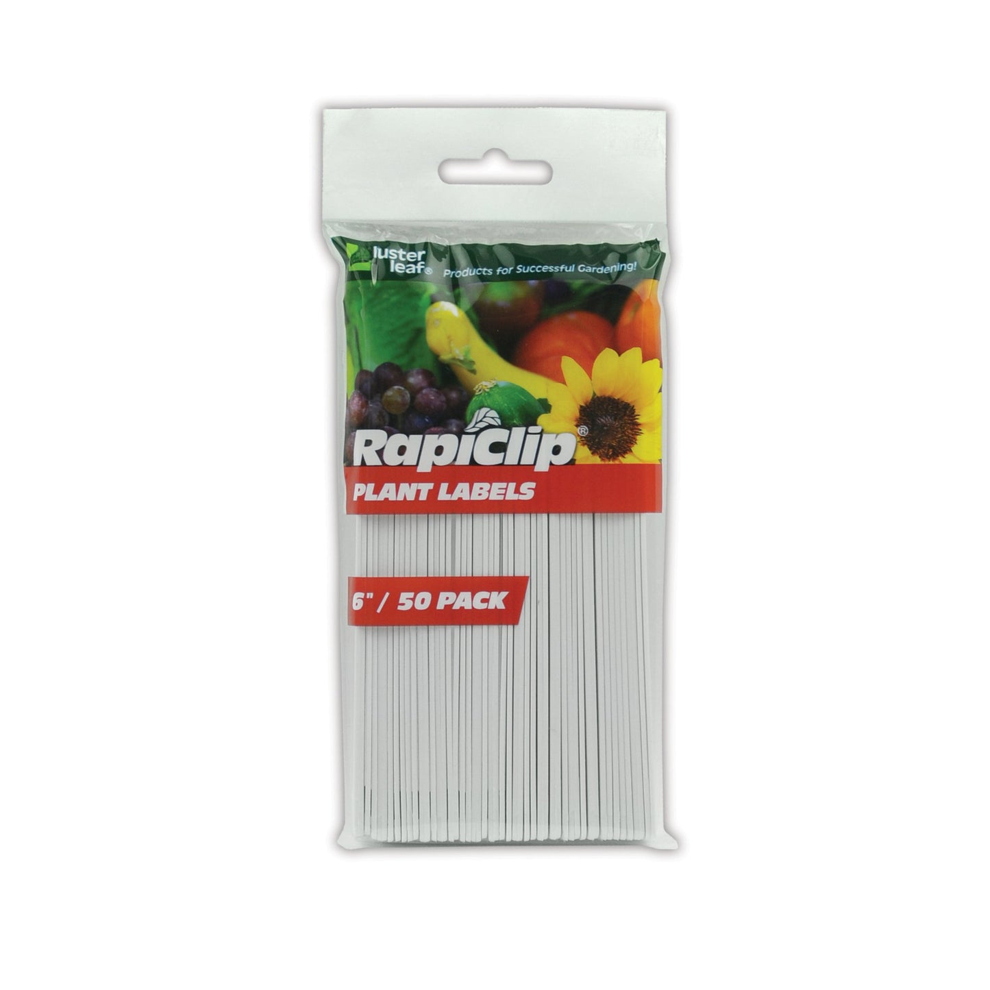 Luster Leaf Rapiclip 6 Inch Garden Plant Labels 840 (Pack of 50)