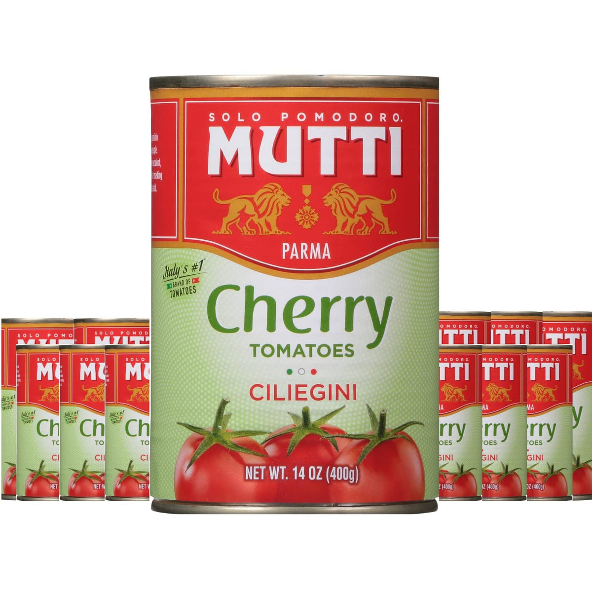 Mutti Cherry Tomatoes (Ciliegini), 14 oz (Pack of 12) Mutti