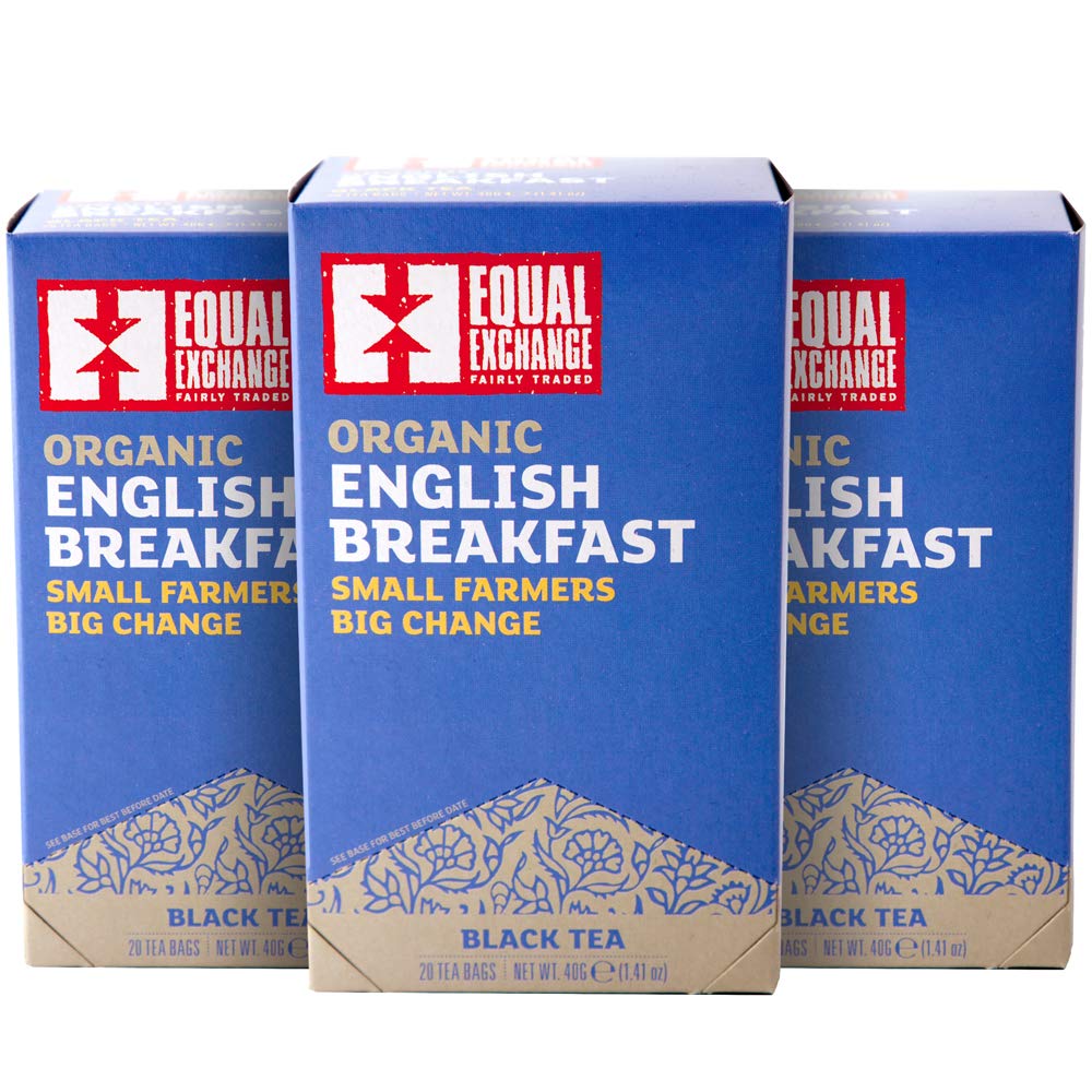 Equal Exchange Organic English Breakfast Tea 20 Count (Pack of 3)