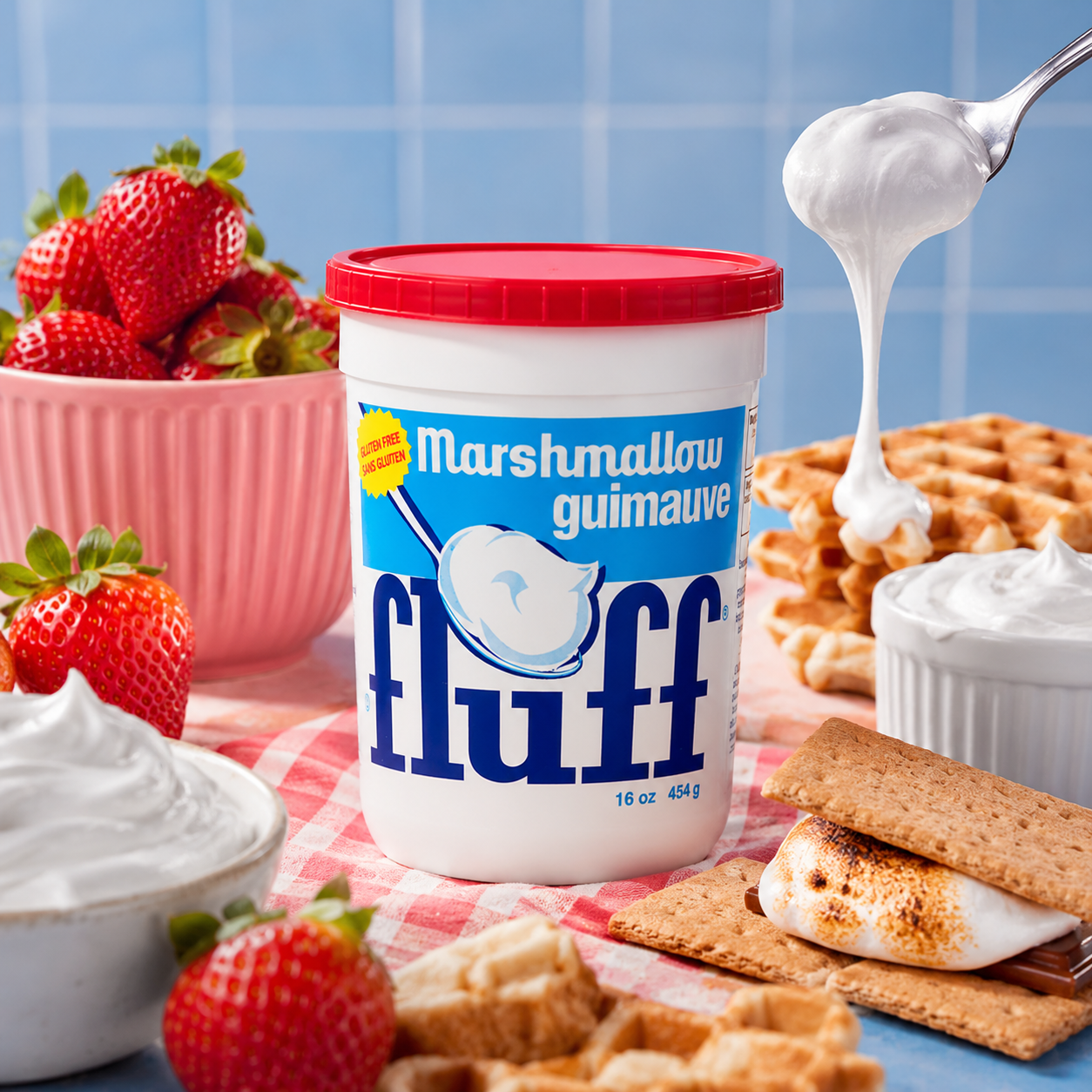 Fluff Marshmallow Spread, Classic Original Flavor, 16oz (Pack of 3)