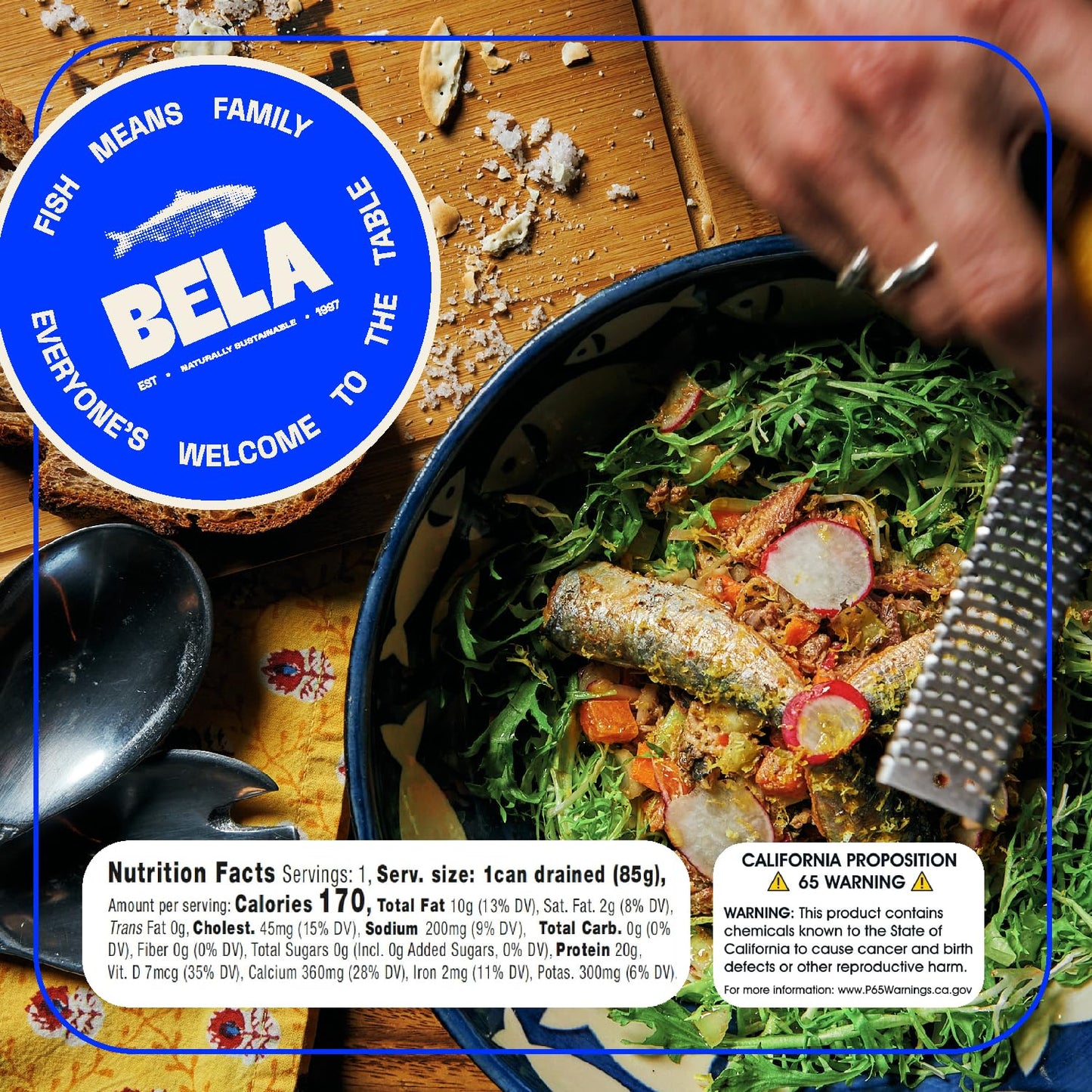 BELA Wild Caught Portuguese Sardines Lightly Smoked and Marinated in 4.25 Oz