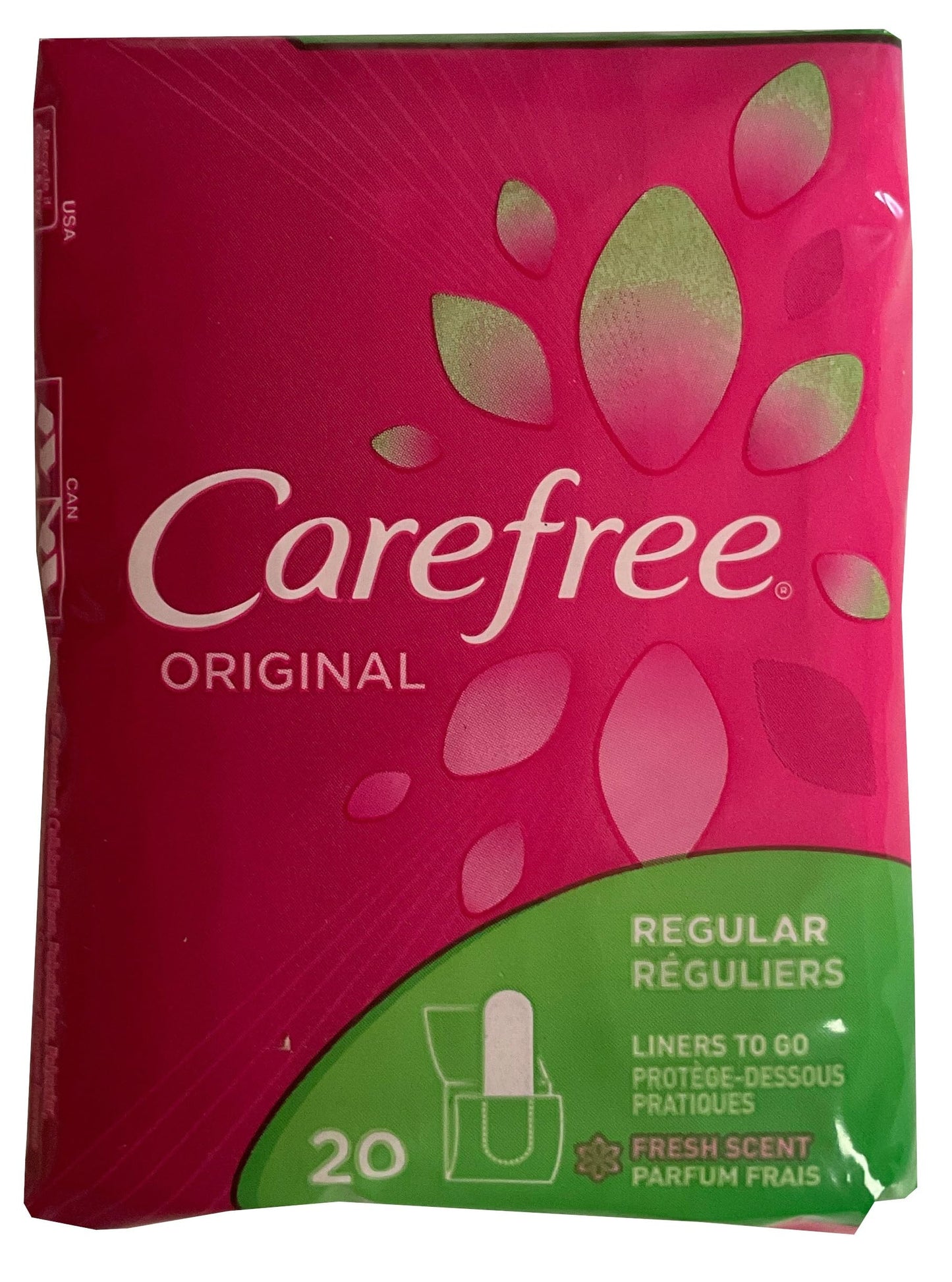Carefree Original Regular Fresh Scent - 20 Liners (Pack of 4) Carefree