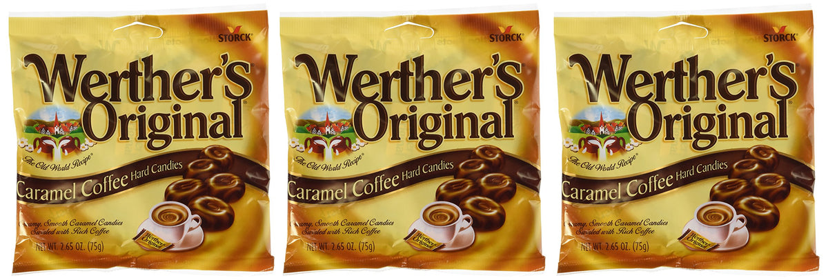 Werther's Original Caramel Coffee Hard Candy, 2.65 oz (Pack of 3) Werther's Original