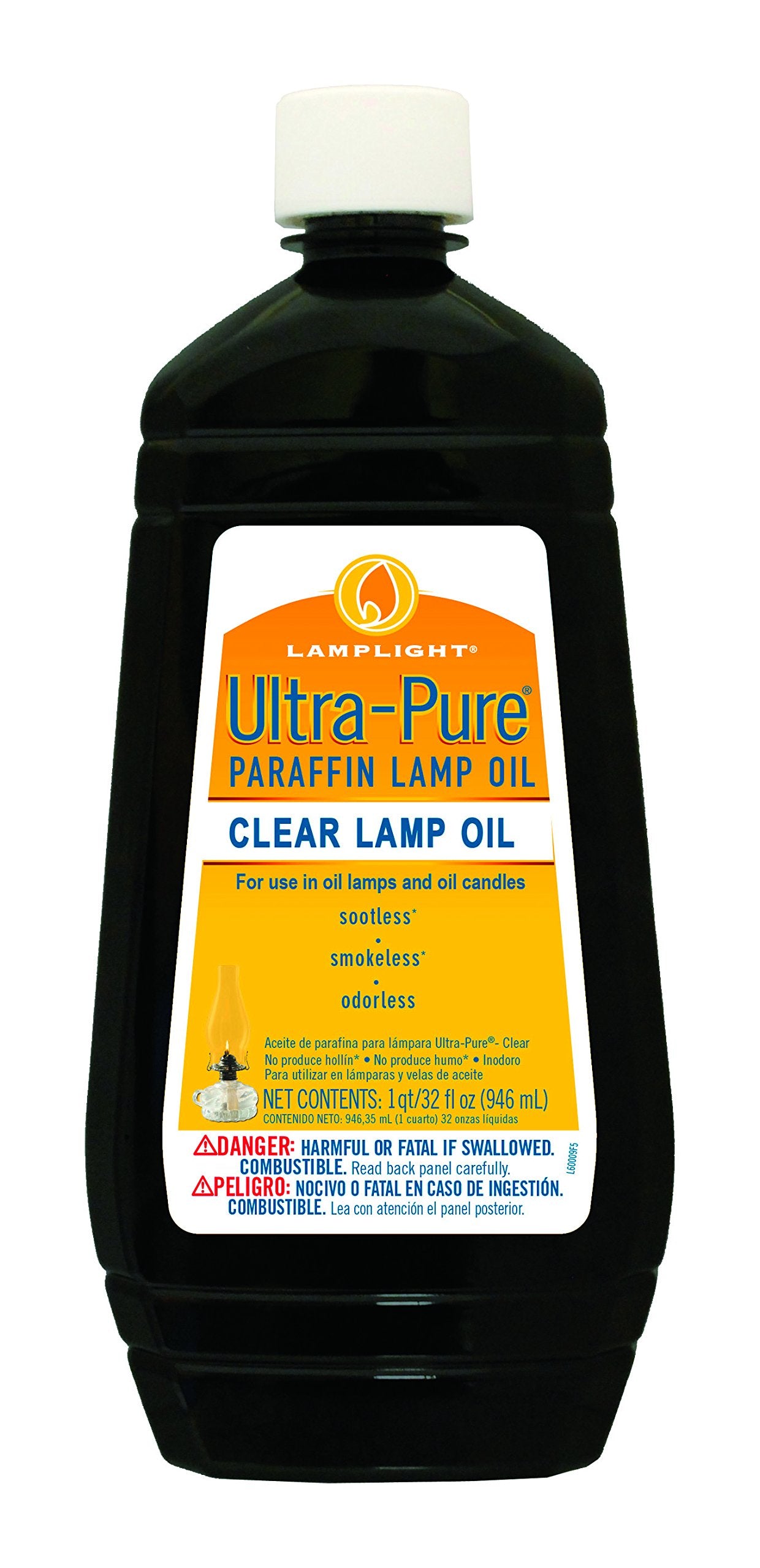 Lamplight Farms Ultra Pure Clean Burn Lamp Oil Clear . 32 oz