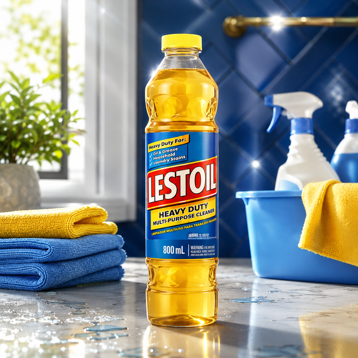 Lestoil Heavy Duty Multi-Purpose Cleaner, No Scent Grease and Stain Remover 28 ounce Liquid