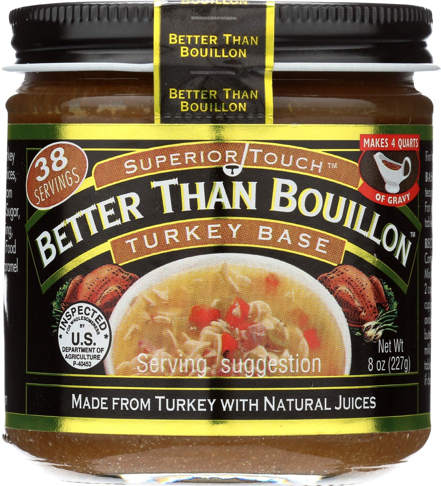 Better Than Bouillon Premium Turkey Base, Makes 38 Cups of Broth, 8 oz Better Than Bouillon