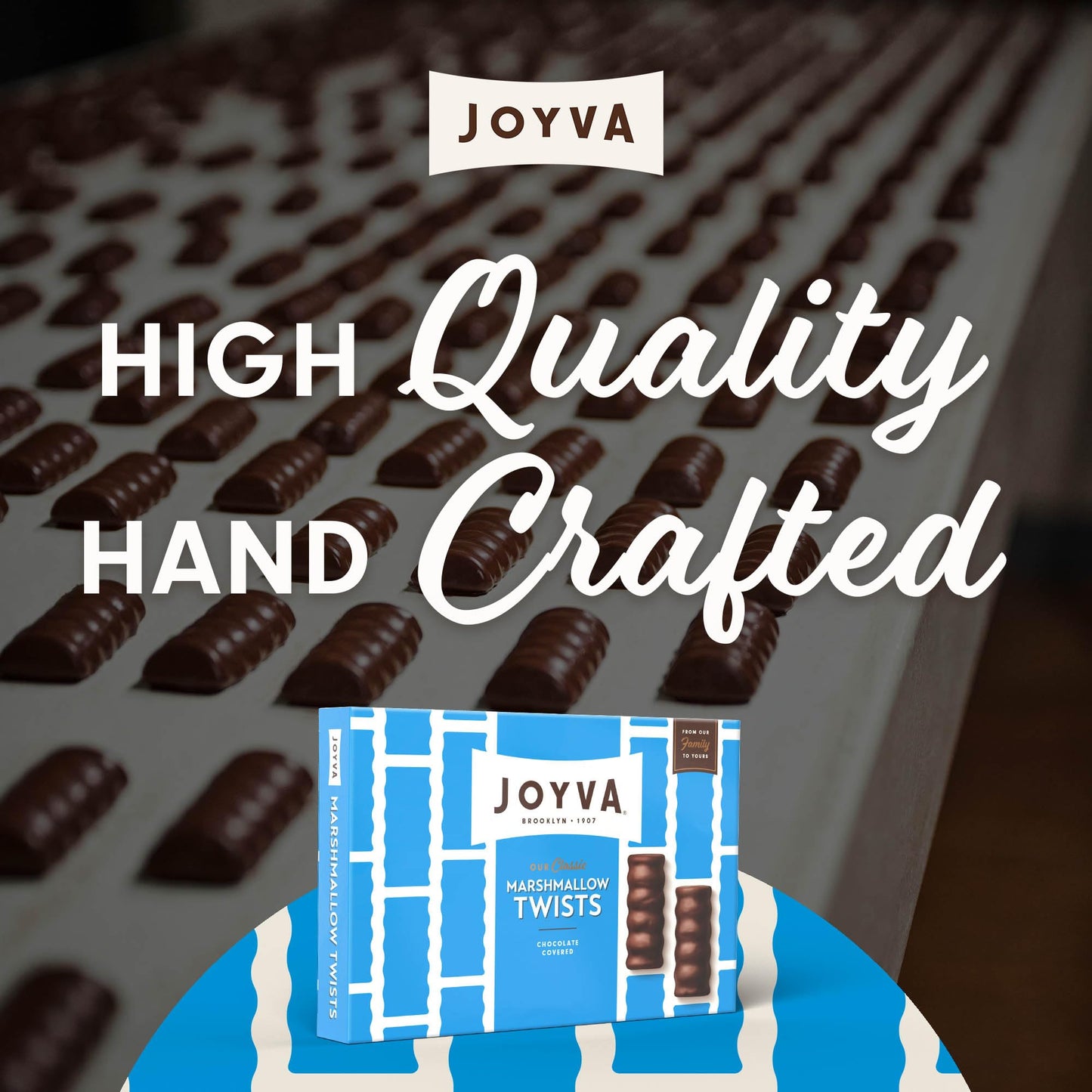 Product image of Joyva Chocolate Covered Marshmallow Candies 5 lb