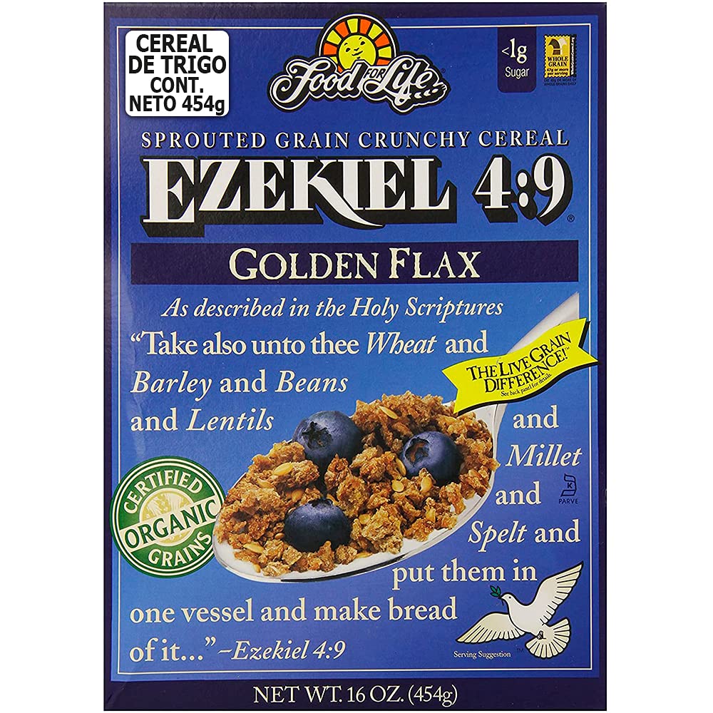 Product image of Food For Life Ezekiel 4:9 Organic Sprouted Grain Cereal Golden Flax 16-oz Boxes Pack of 6
