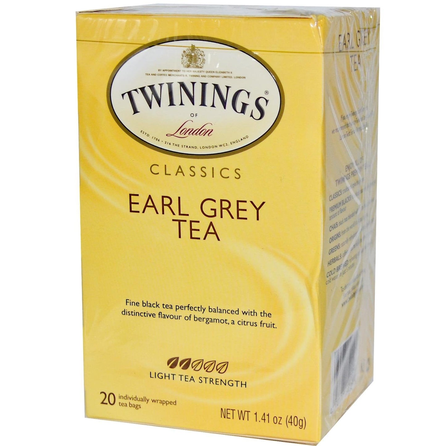 Product image of Twinings Classic Earl Grey Tea 1.41 oz 20 ct 1.41 oz 20 Count