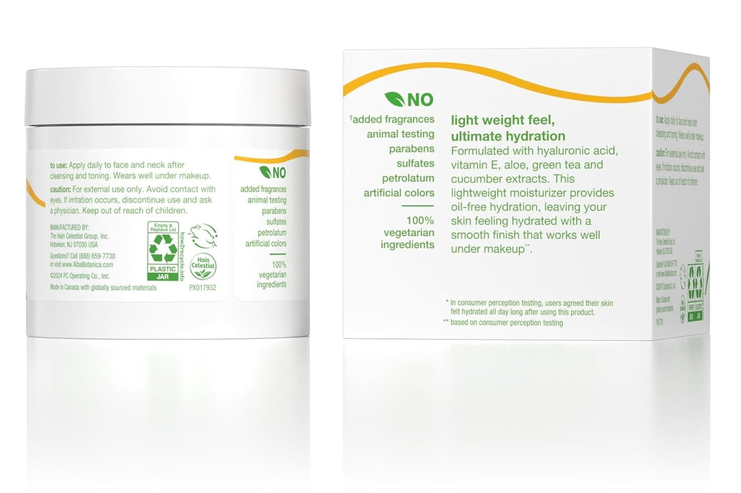 Product image of Alba Botanica Moisturizer Oil Free Aloe and Green Tea 3 Fluid oz