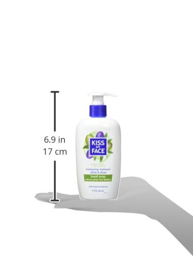 Product image of Kiss My Face Moisture Liquid Hand Soap Olive Oil and Aloe Vera Green 54 fl oz 54 fl oz Pack of 6