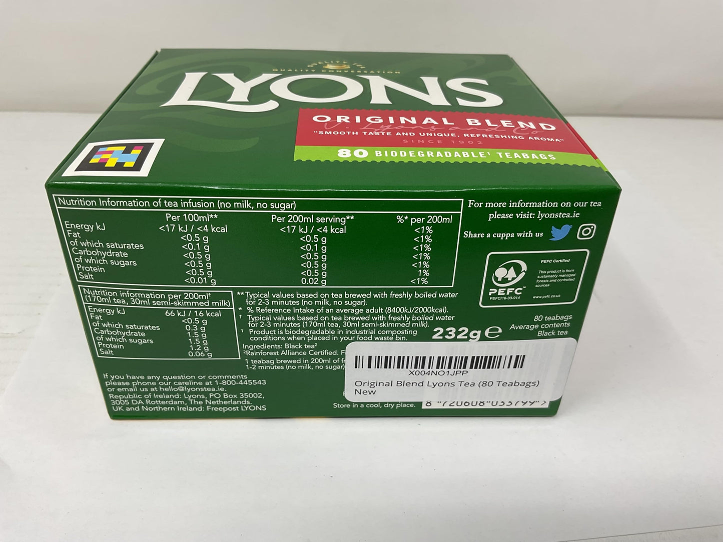 Product image of Lyons Tea Original Blend 80 Teabags