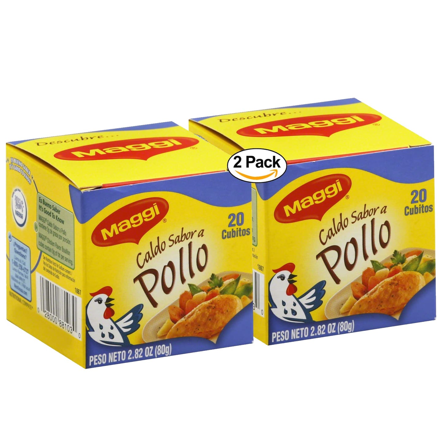 Product image of Maggi Chicken Bouillon Cubes 20ct Pack of 2
