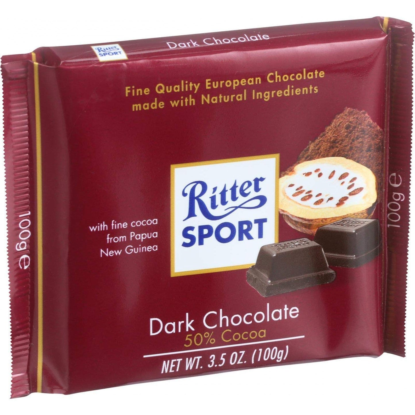 Product image of Ritter Sport Dark Chocolate Bar Pack of 12