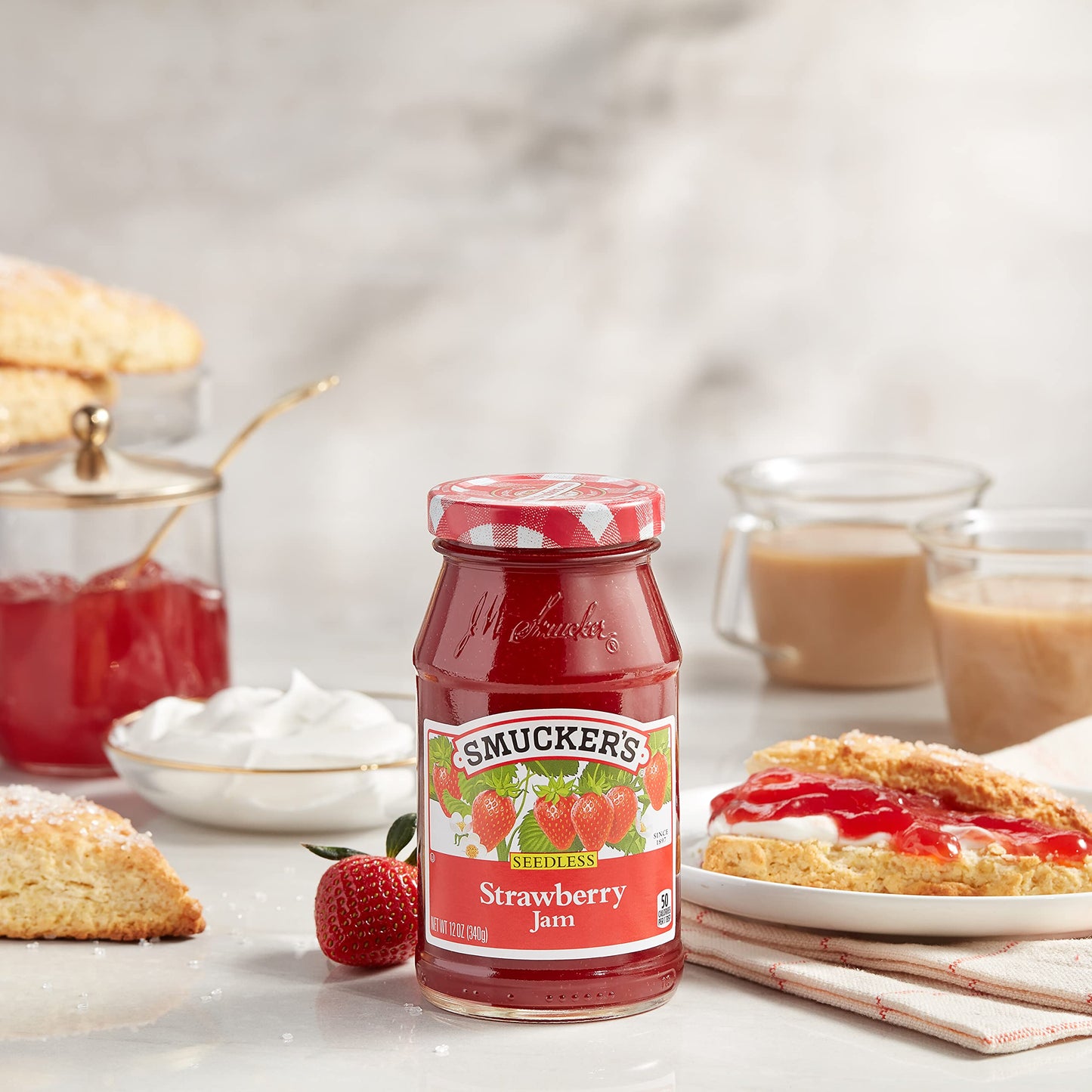 Product image of Smucker's Seedless Strawberry Jam 12 oz 12 oz Pack of 6