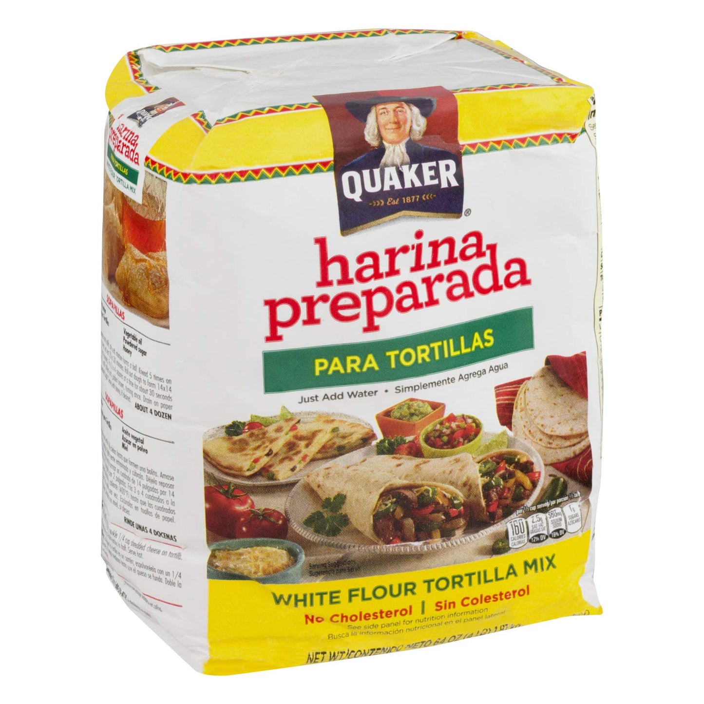 Product image of Quaker Masa Preparada Harina Preparada para Tortillas Corn Flour 4 lb Pack of 4