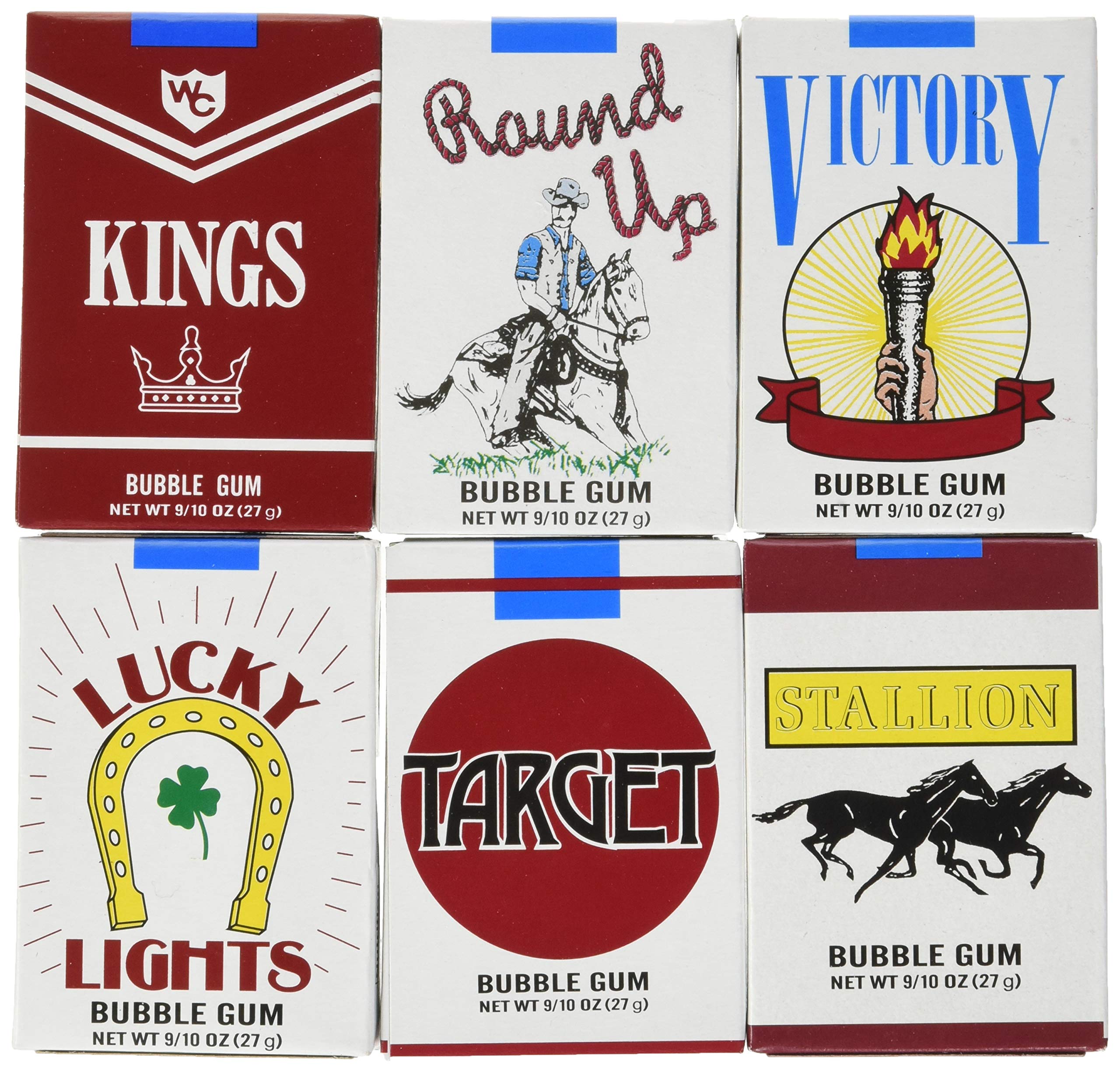 Product image of World Bubble Gum Cigarettes Chewing Gum Display Box Variety Pack of 24