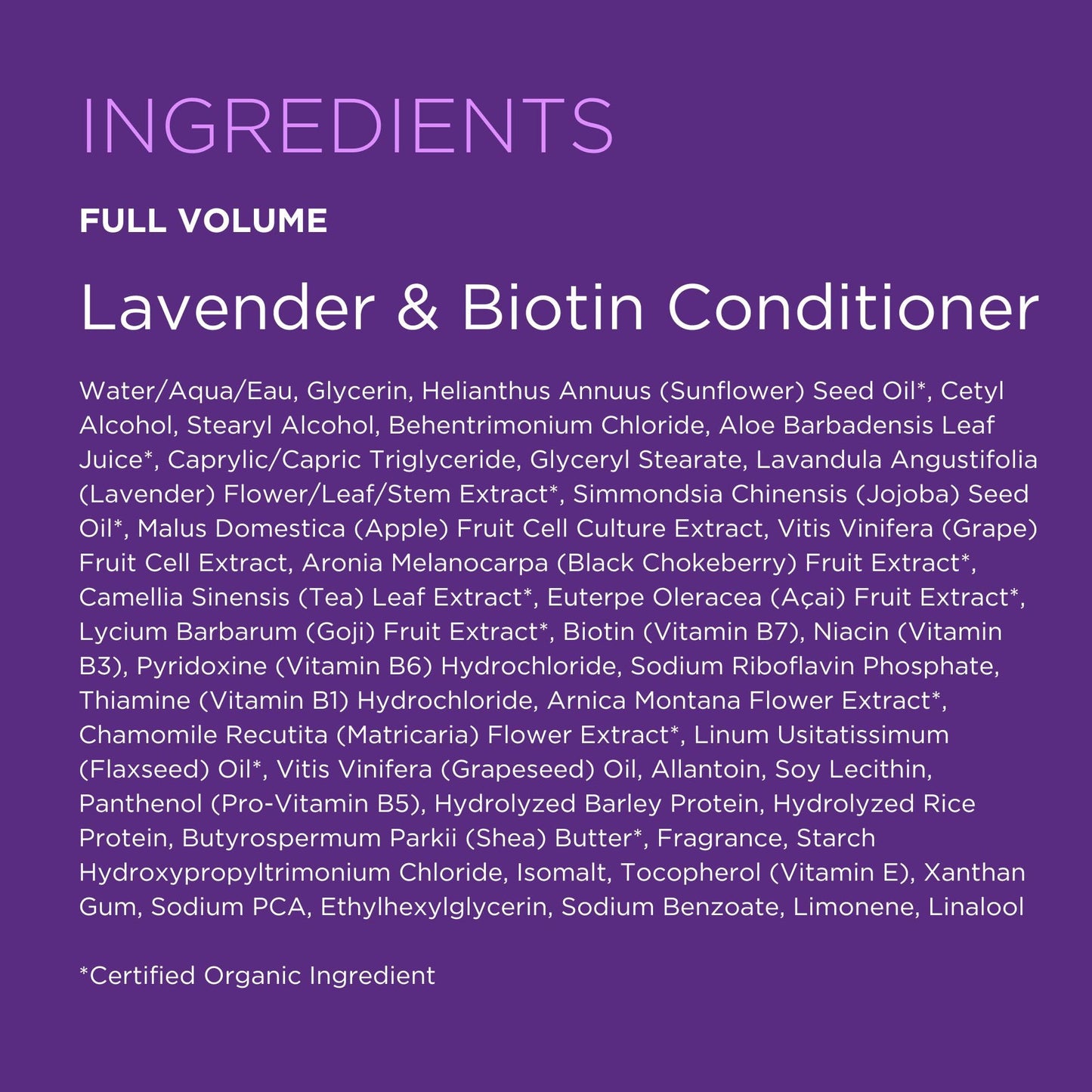 Product image of Andalou Naturals Lavender and Biotin Full Volume Conditioner 11.5 oz 11.5 oz