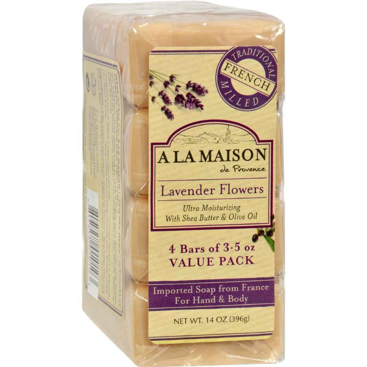 Product image of A LA MAISON Bar Soap Lavender Flower Value Pack of 4