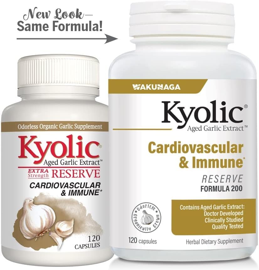 Product image of Kyolic Reserve Aged Garlic Extract 120 caps